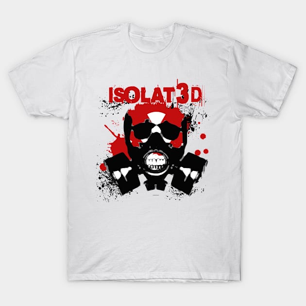 Badass Isolated Skull Graphic T-Shirt by Sprialz0